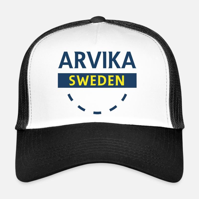 Logo Arvika Suède en bleu Casquette trucker 