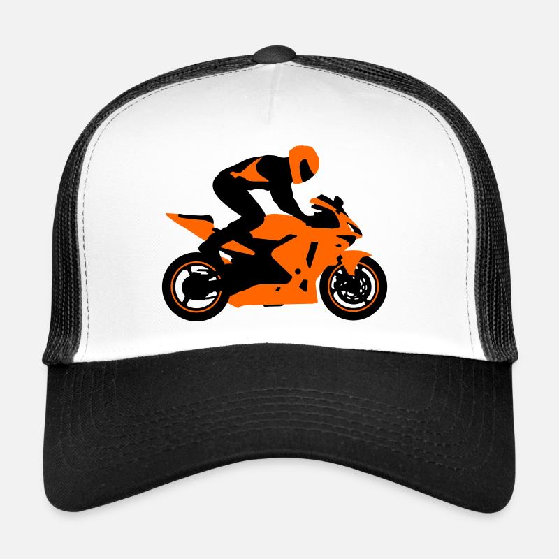 Motorcycle Stuntman Trucker Cap