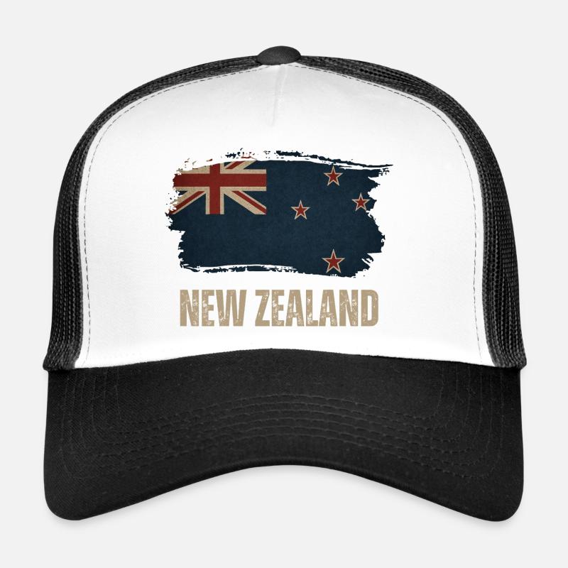 Drapeau Grunge de la Nouvelle-Zélande Casquette trucker 