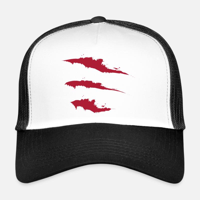 Trois coups de pinceau rouges Casquette trucker 