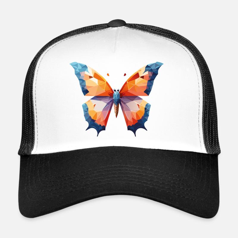 Butterfly - Trucker Cap - white/black