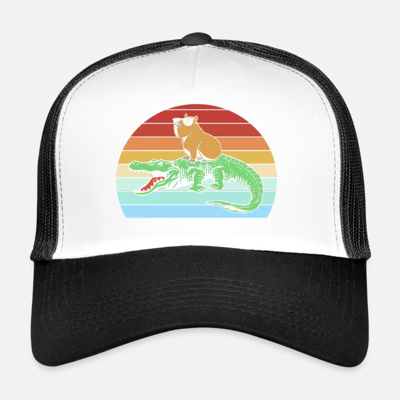 Joyeux anniversaire Capybara Joyeux anniversaire Casquette trucker 