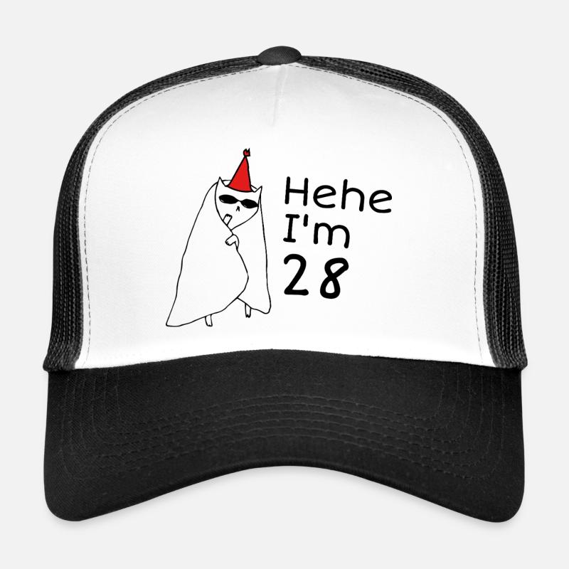 28 Years Anniversary - 28th Anniversary Gift Trucker Cap