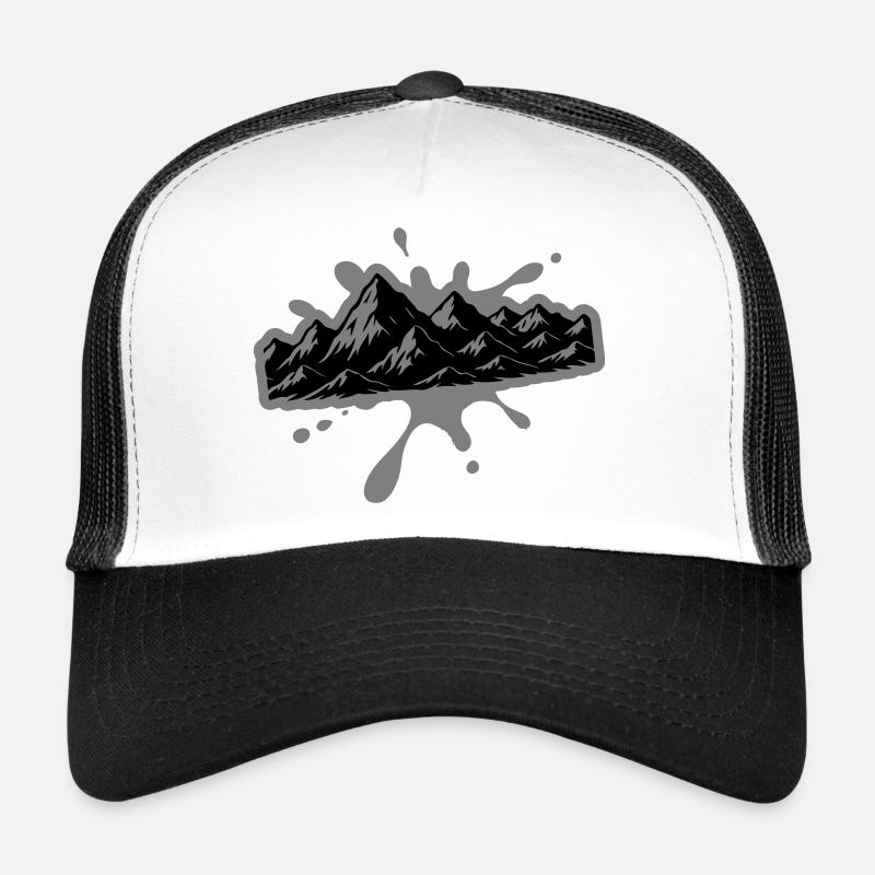 Mountains Blobs Trucker Cap