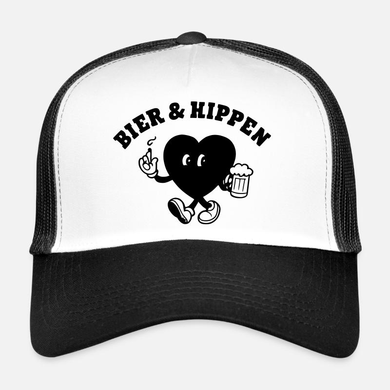 Bière et cigarettes Casquette trucker 