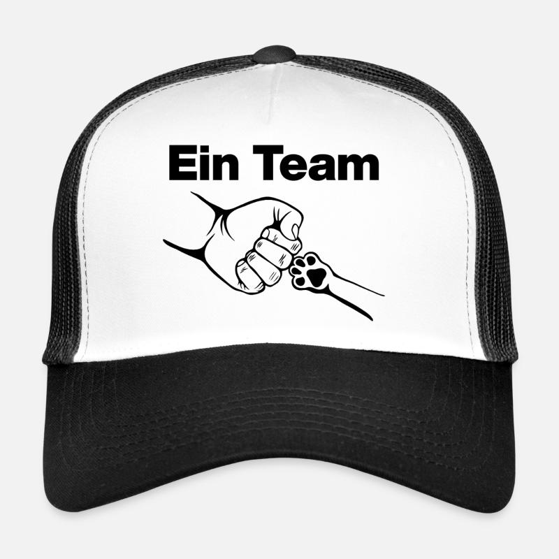 Ein Team – Mensch & Samtpfote, Katzenliebe, Katze Trucker Cap