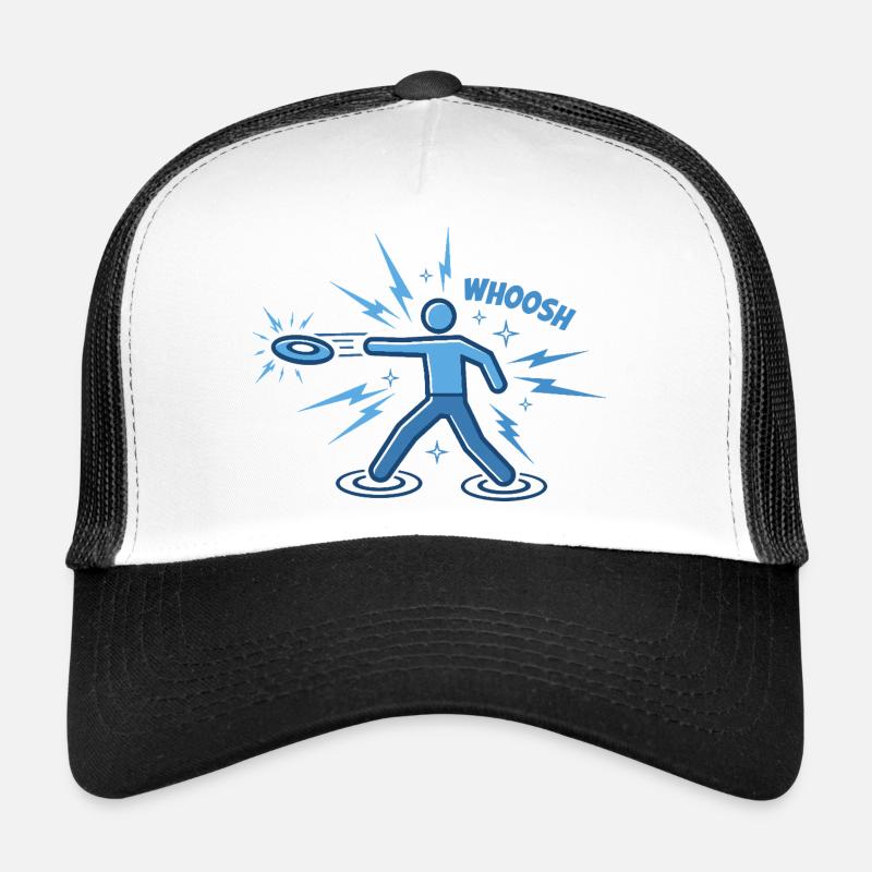 WHOOSH Funny Disc Golf Disc Golfer Flying Disc Trucker Cap