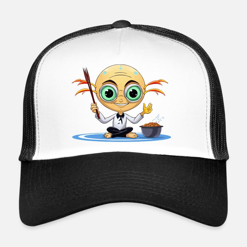 Zen Extraterrestrial Meditator Trucker Cap