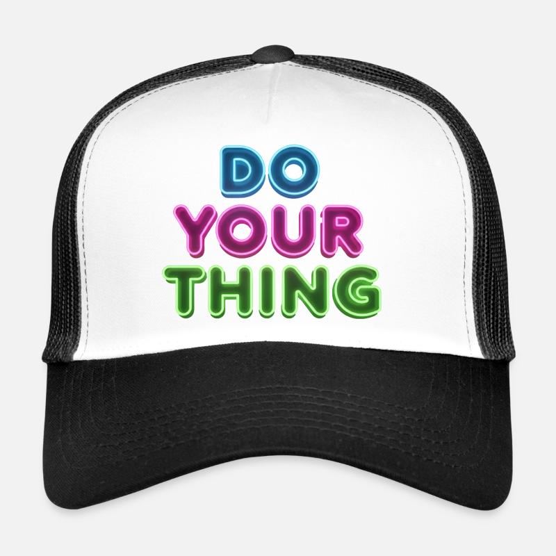 Do Your Thing Neon Lettering Trucker Cap