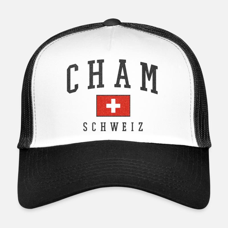 Cham Schweiz Flaggenstil Trucker Cap