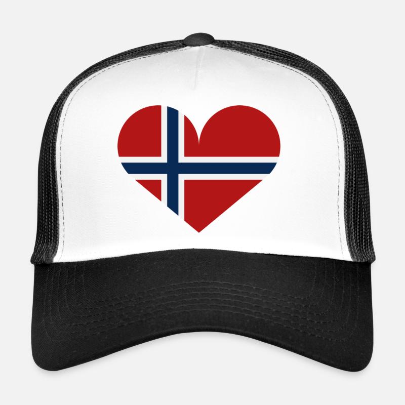 Norway heart flag Trucker Cap