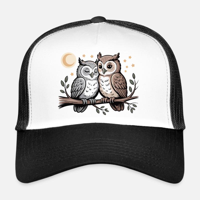 Verliebte Eulen Paar Trucker Cap