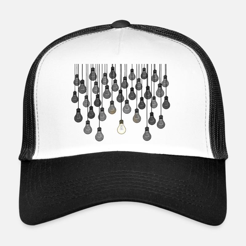 Graues Glühbirnen-Array mit einzigartiger Helligkeit Trucker Cap