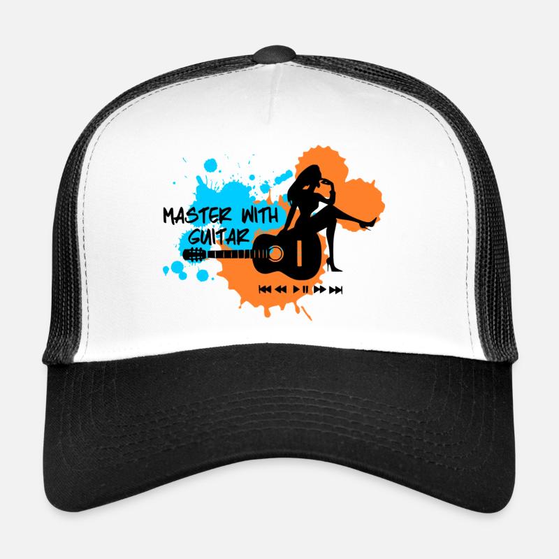 Master with guitar - Blue Orange Trucker Cap