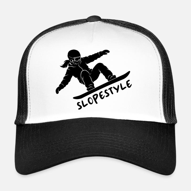 Cadeau d’action de snowboard Slopestyle Casquette trucker 