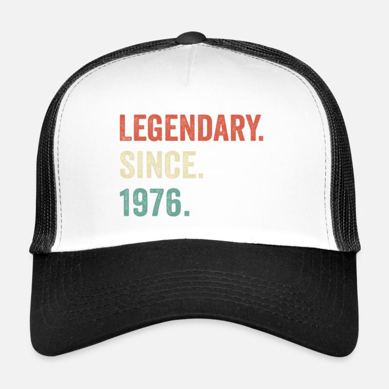 legendary since 1976 - Trucker Cap - white/black