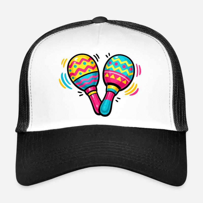 Rythme coloré de tambourin Casquette trucker 