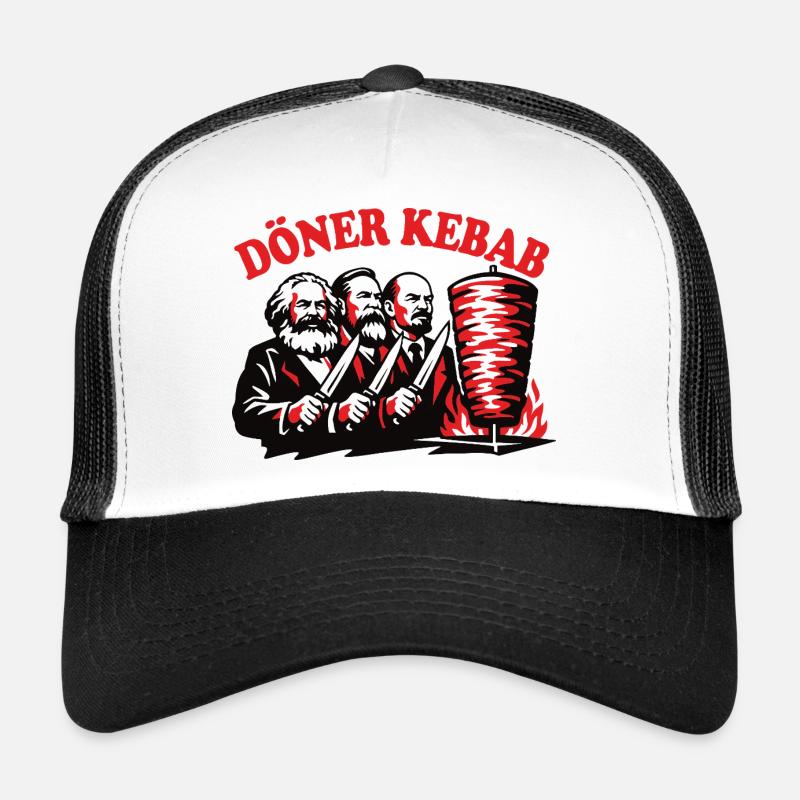 Döner Kebab - Marx, Engels, Lénine - Restauration rapide Casquette trucker 