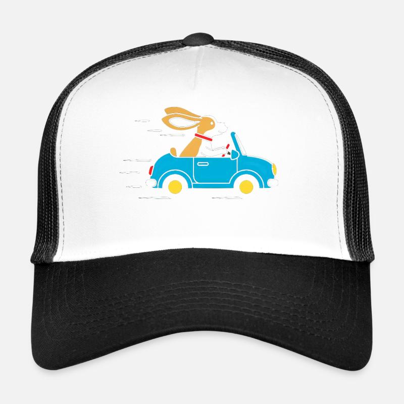 Lapin dans une cabriolet : Bonne conduite Casquette trucker 