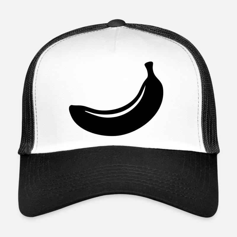 Banana Silhouette – Tropical Fruit Design Trucker Cap