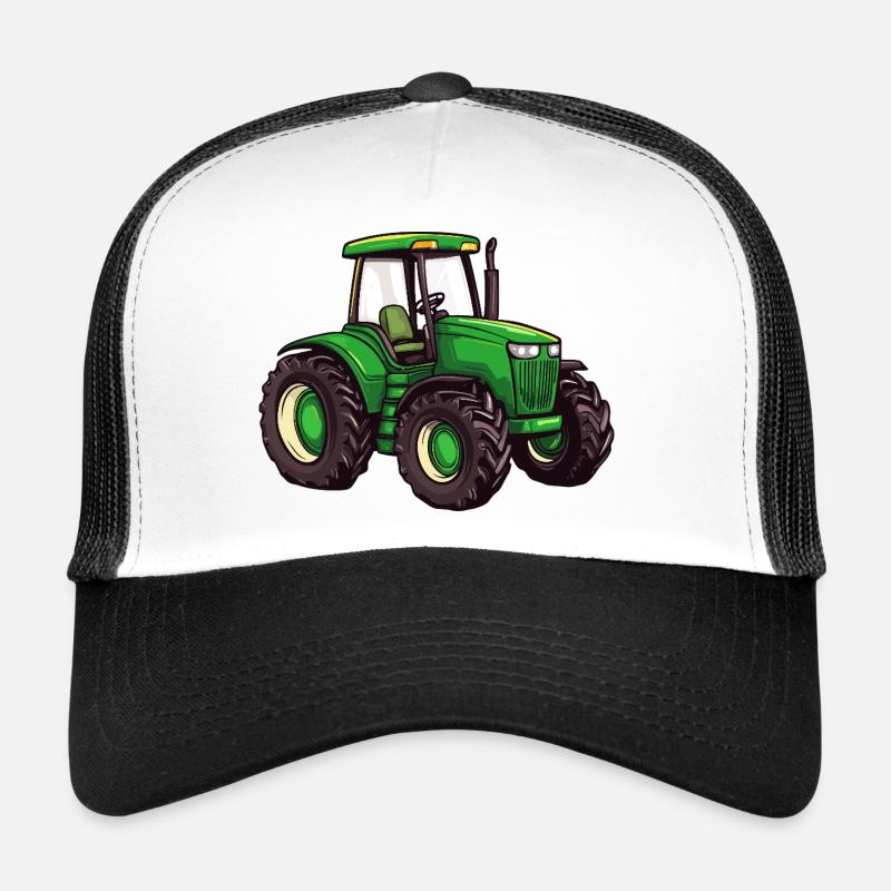 Tracteur vert Casquette trucker 