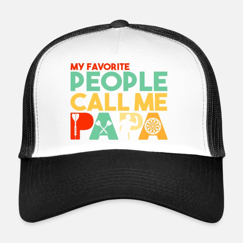 Les gens préférés m’appellent Papa Maître des Fléchettes Casquette trucker 