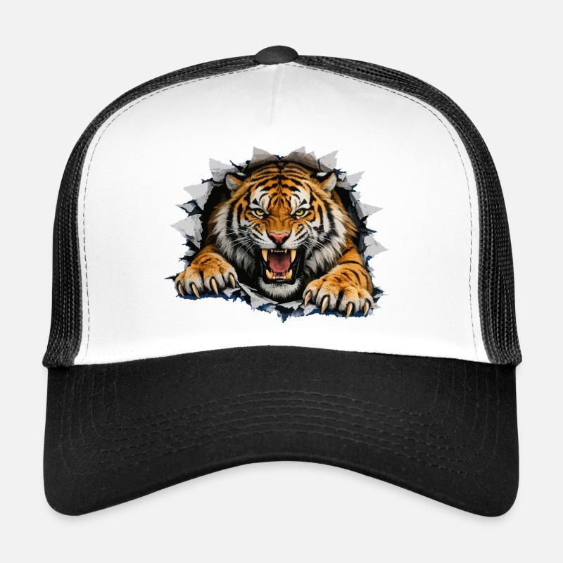 Tiger Breakthrough on clothing Trucker Cap