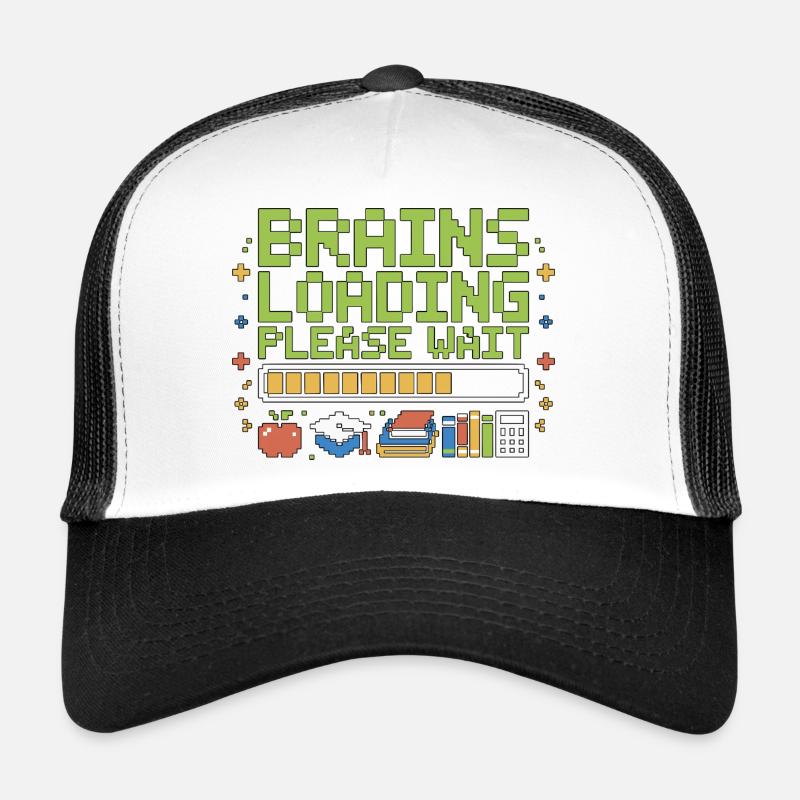 High School Teacher Brains Loading Please Teaching Trucker Cap