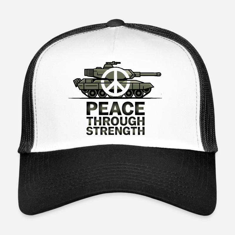 Emblème de la paix sur les chars Casquette trucker 