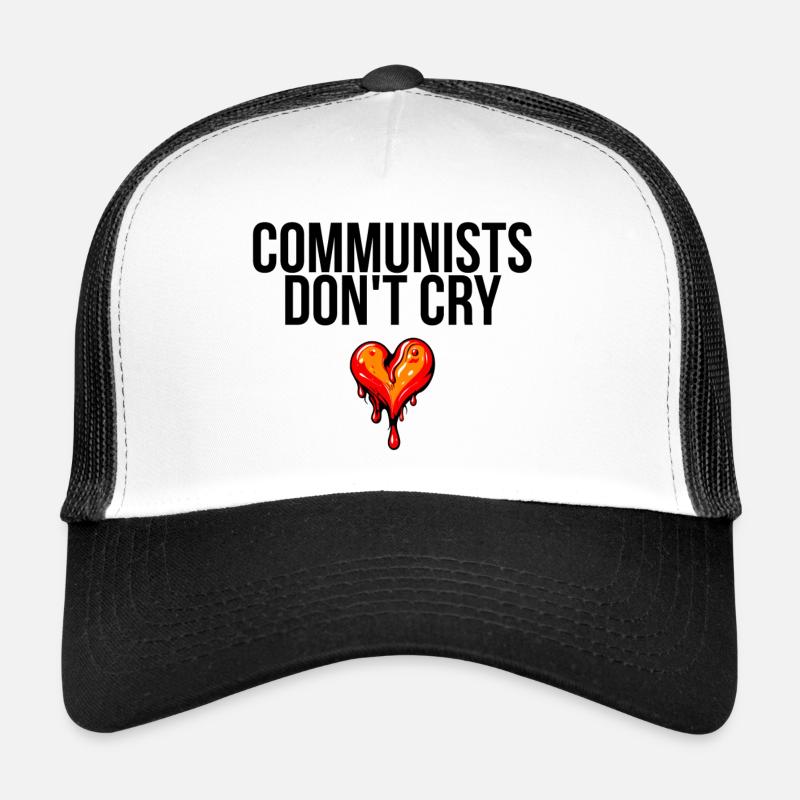 communists don't cry - Trucker Cap - white/black