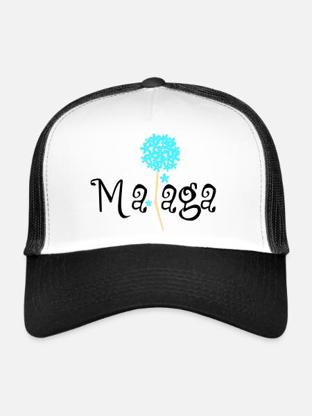 Malaga Biznaga - Casquette trucker  - blanc/noir - Devant