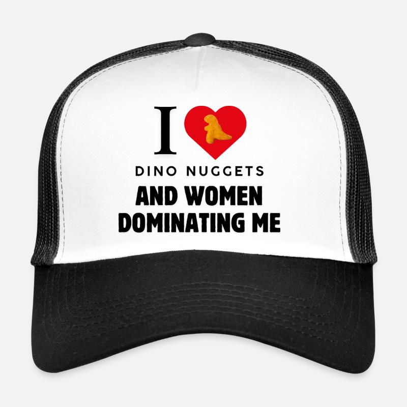 I Love Dino Nuggets Lustiger Spruch Trucker Cap