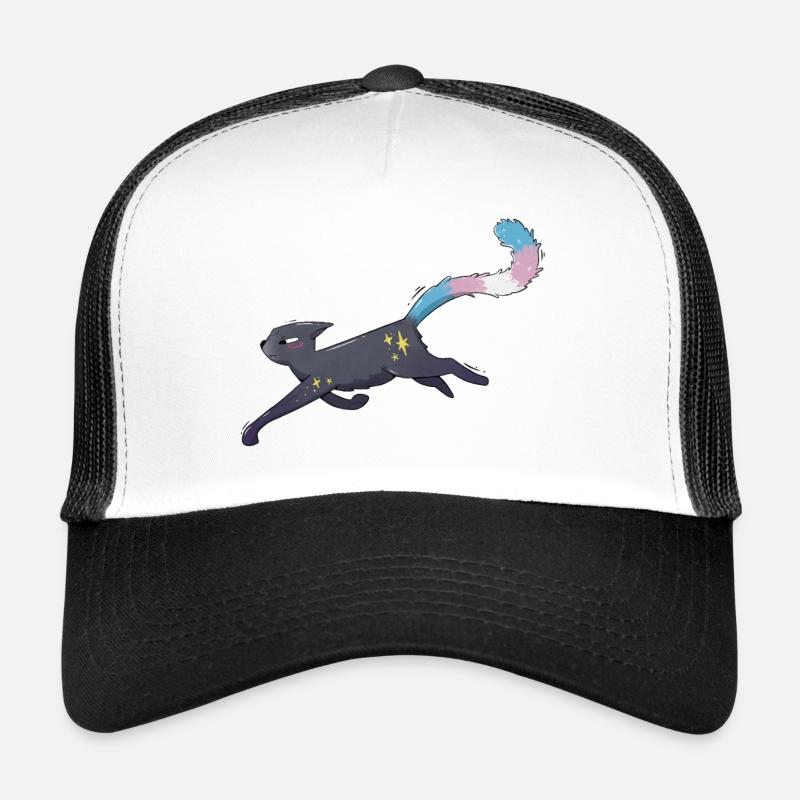 Fierté trans de chat mignon Casquette trucker 