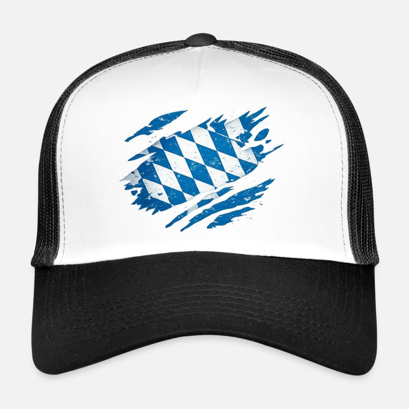 Bavière Drapeau bavarois Casquette trucker 
