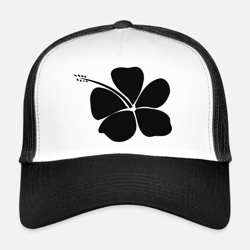 polynesian tattoo hibiscus Casquette trucker 
