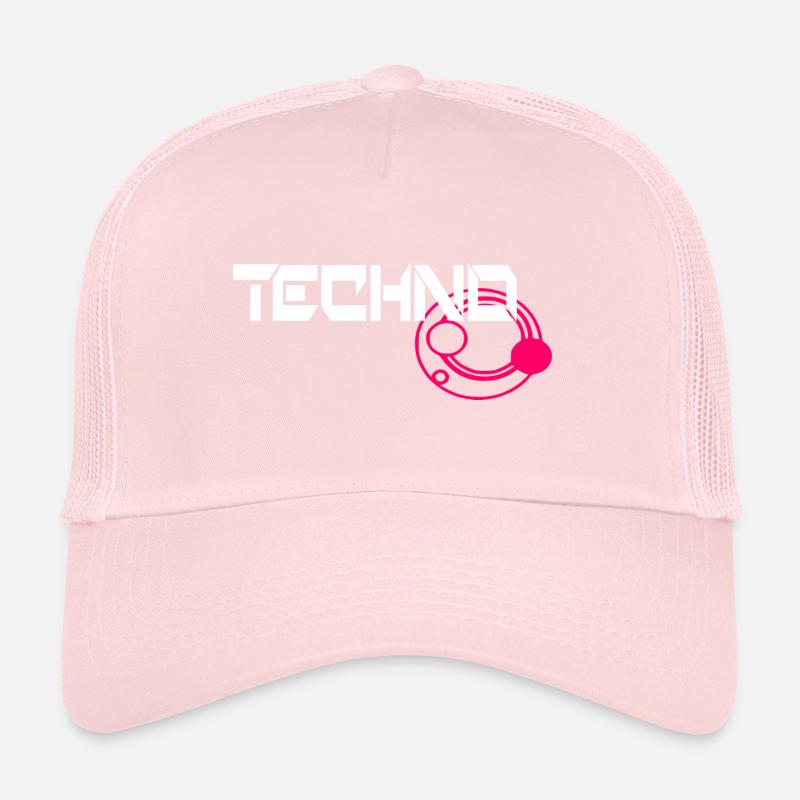 Techno Music Music Patch Design Casquette trucker 