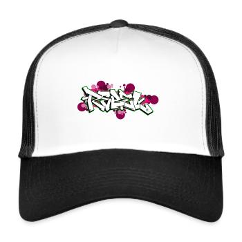 RR22 Kosh rough rebel - Trucker Cap - white/black - Front