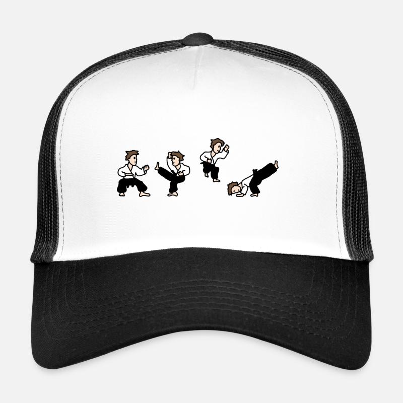 Karate - Trucker Cap - Weiß/Schwarz