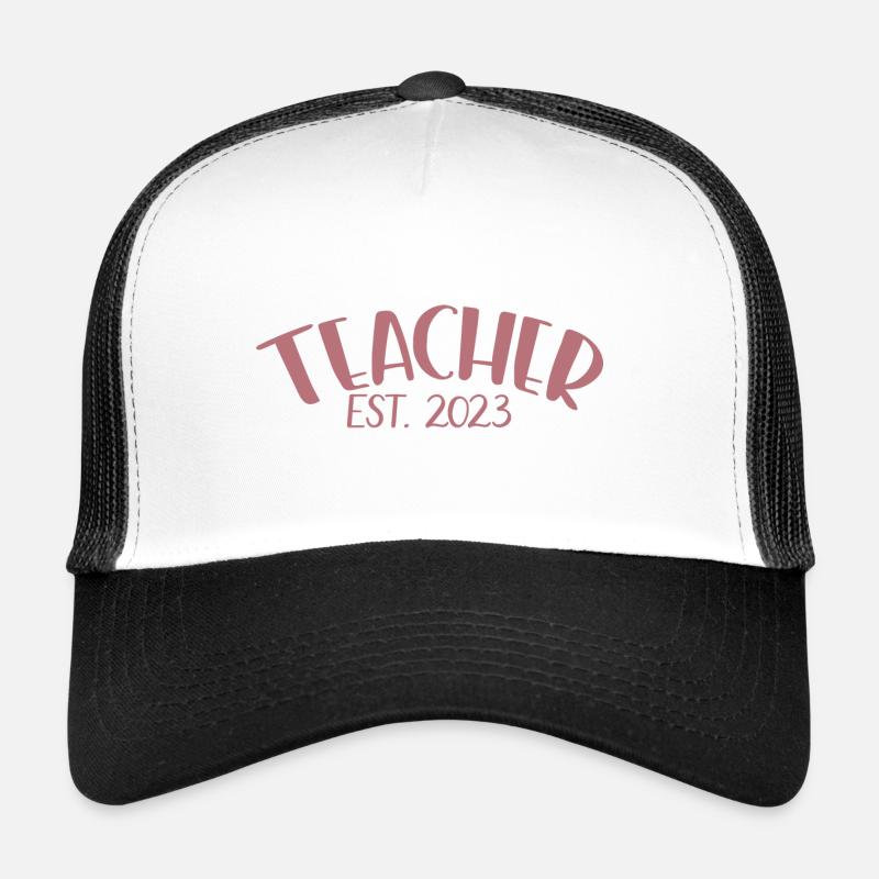 Enseignant Est. 2023 Diplôme d’enseignant Cadeau d’enseignant Casquette trucker 