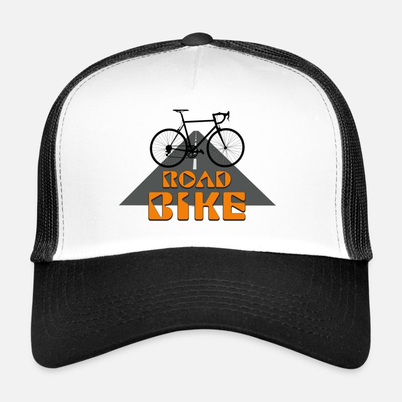 Rennrad - Trucker Cap - Weiß/Schwarz