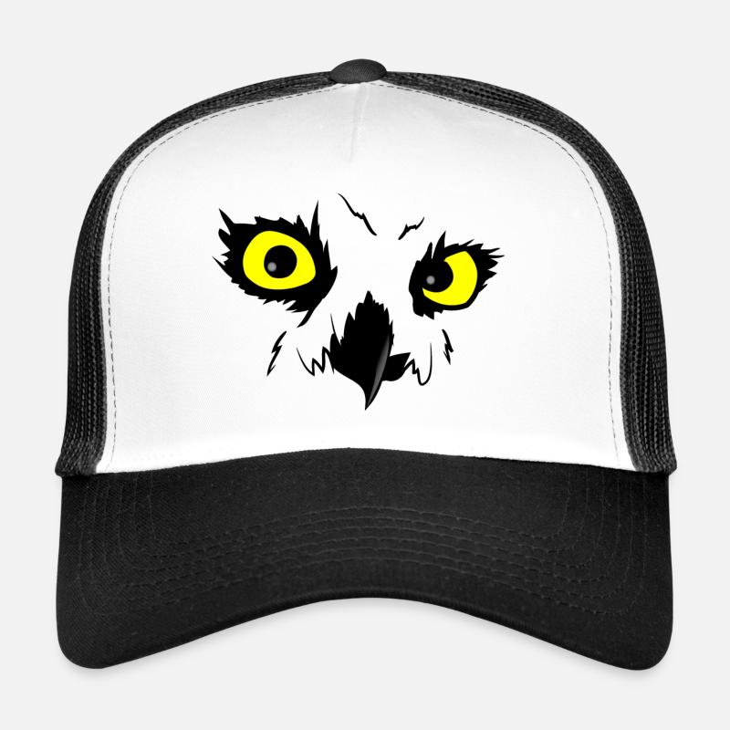 owl - Trucker Cap - white/black