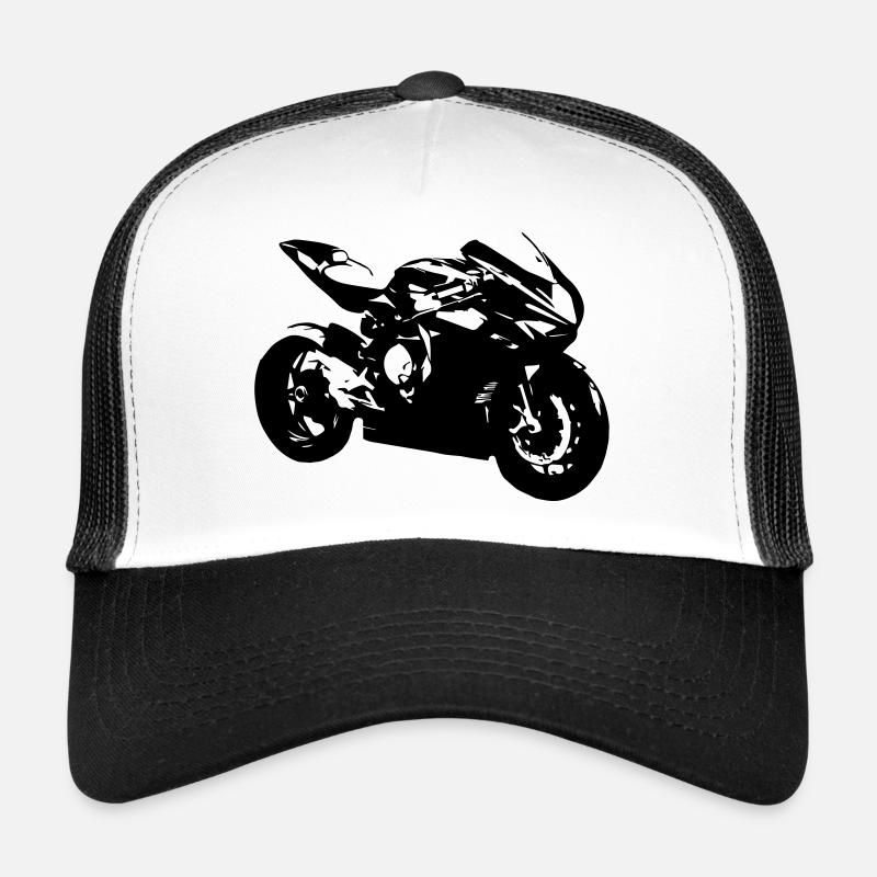 motorbike - Trucker Cap - white/black