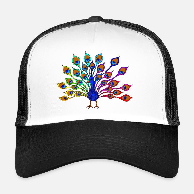 paon coloré Casquette trucker 