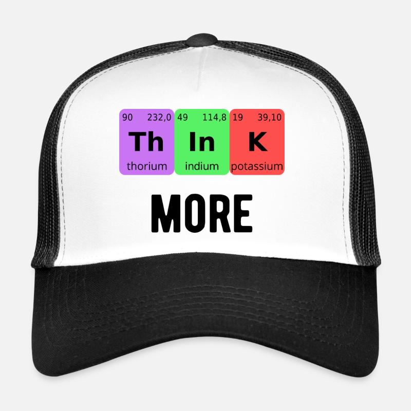 Think More II - Trucker Cap - white/black