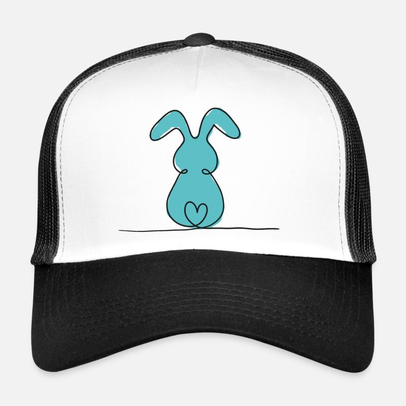 One-Line-Hase Farbig Trucker Cap