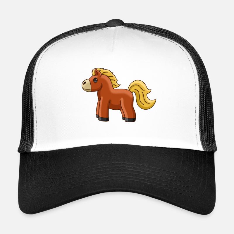 Süßes Pferdchen - Trucker Cap - Weiß/Schwarz