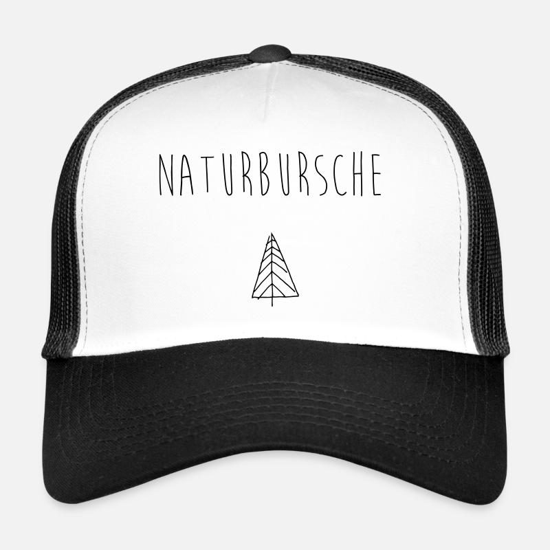 Naturbursche mit Baum schwarz Geschenkidee Trucker Cap