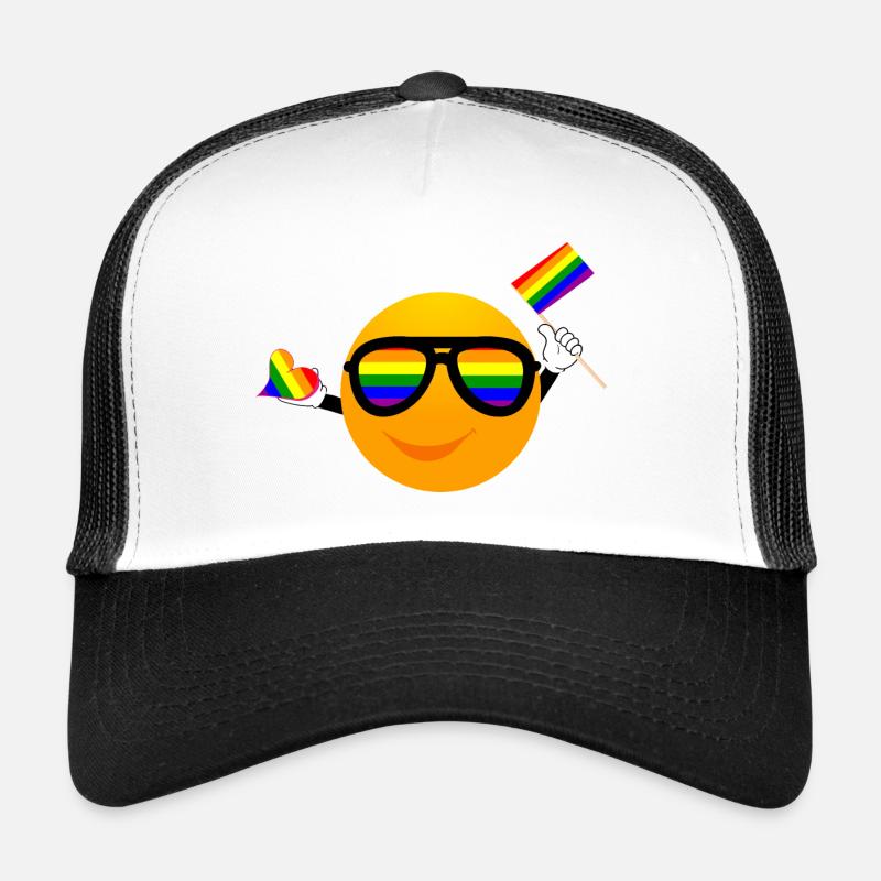 SMILE EMOTICONE LGBTQ Casquette trucker 