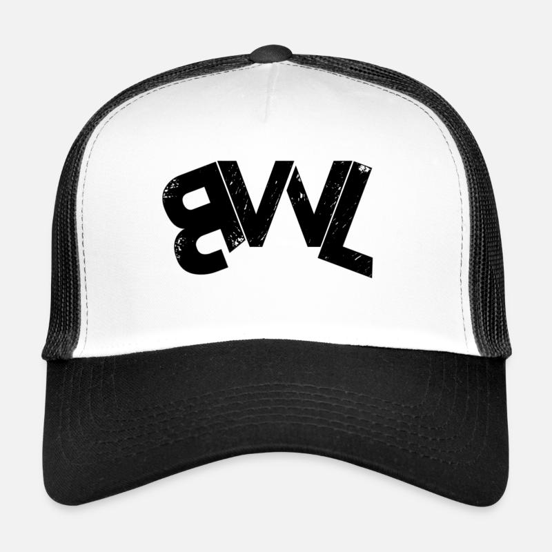BWL Logo Black - Trucker Cap - Weiß/Schwarz