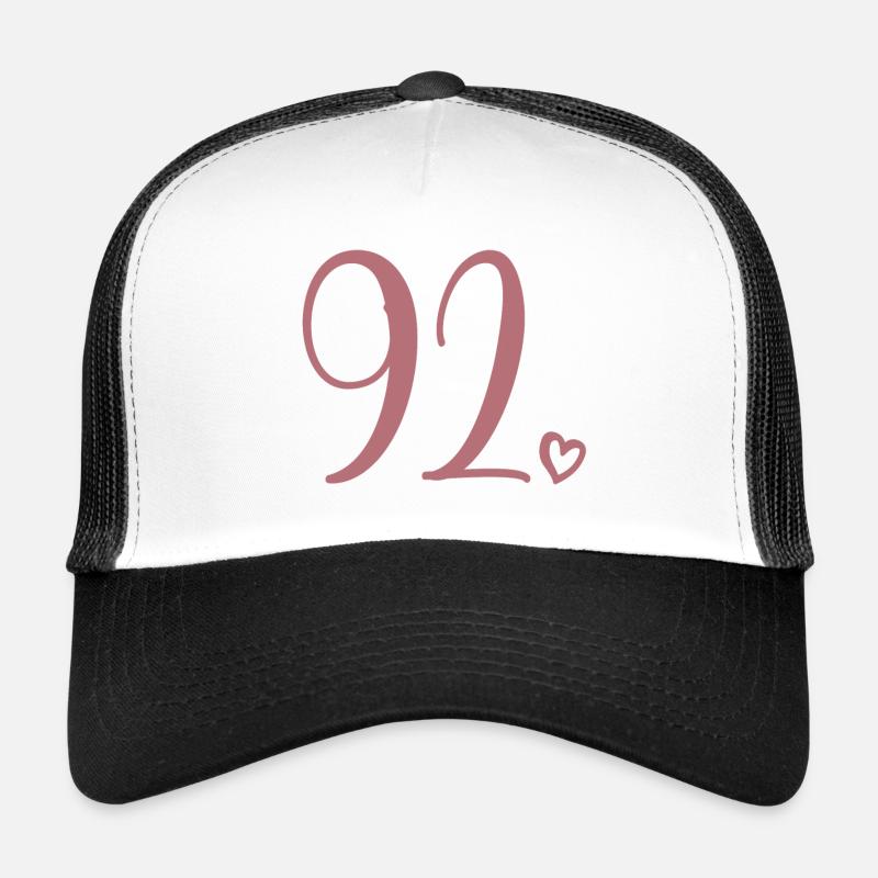 Mignon numéro 92, 92 ans, cadeau de 92e anniversaire Casquette trucker 